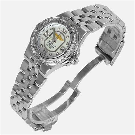 Breitling Starliner Ladies MOP Diamond Watch A71340